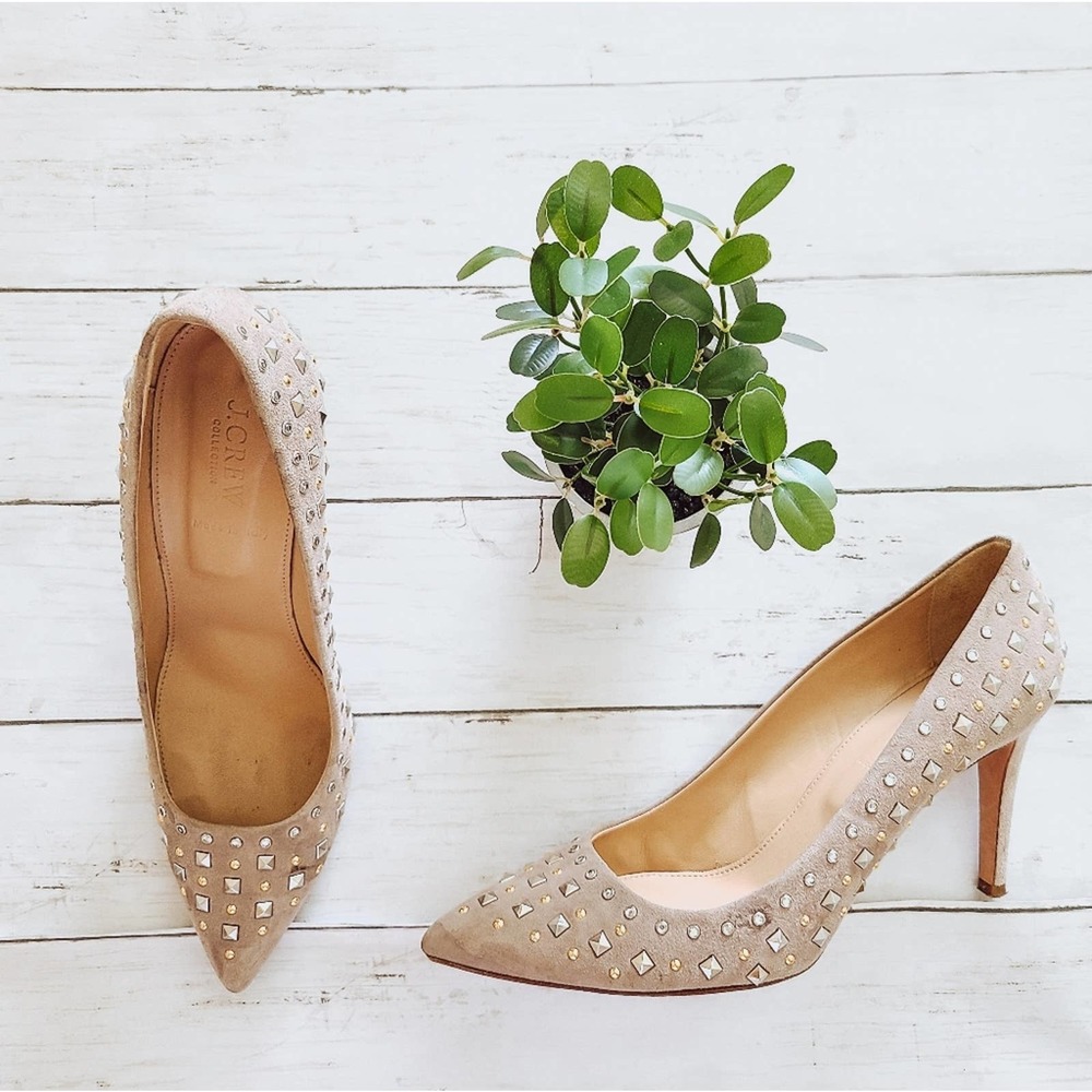 J. Crew Everly Studded Heels
